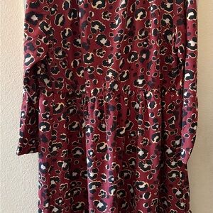 BloomChic Animal Print Dress in Pink and Brown